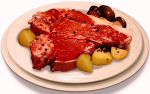bistecca fiorentina, al sangue, Florentine steak