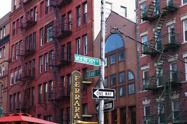 the main area of little italy, new york city