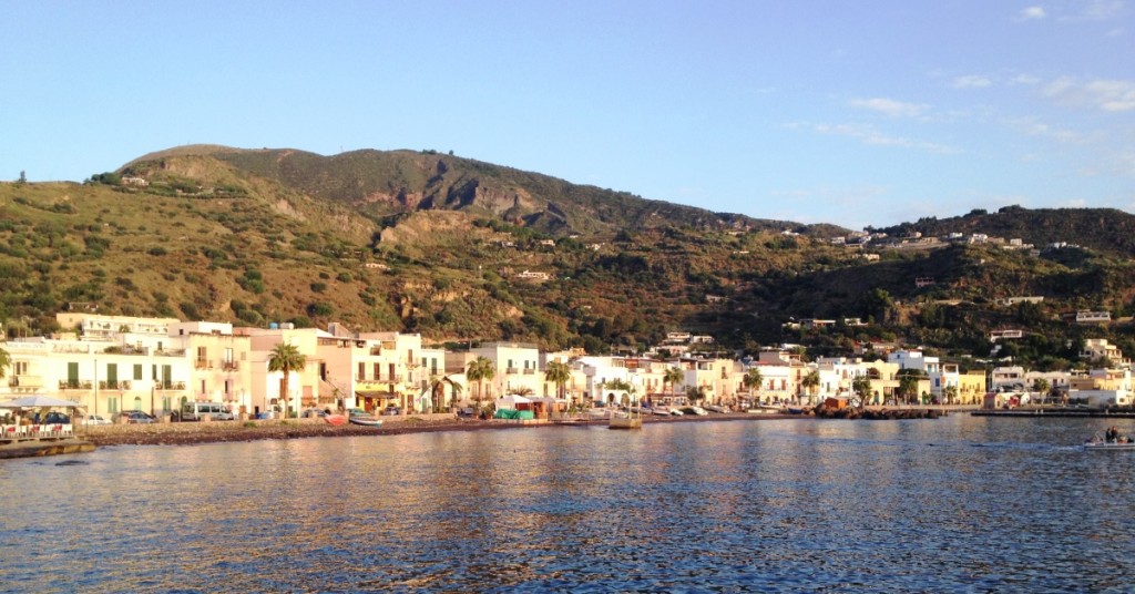 port of lipari during our sicilian odyssey